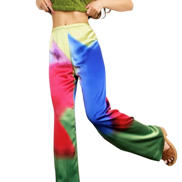 Giorgio Armani Vibrant Silk Pants